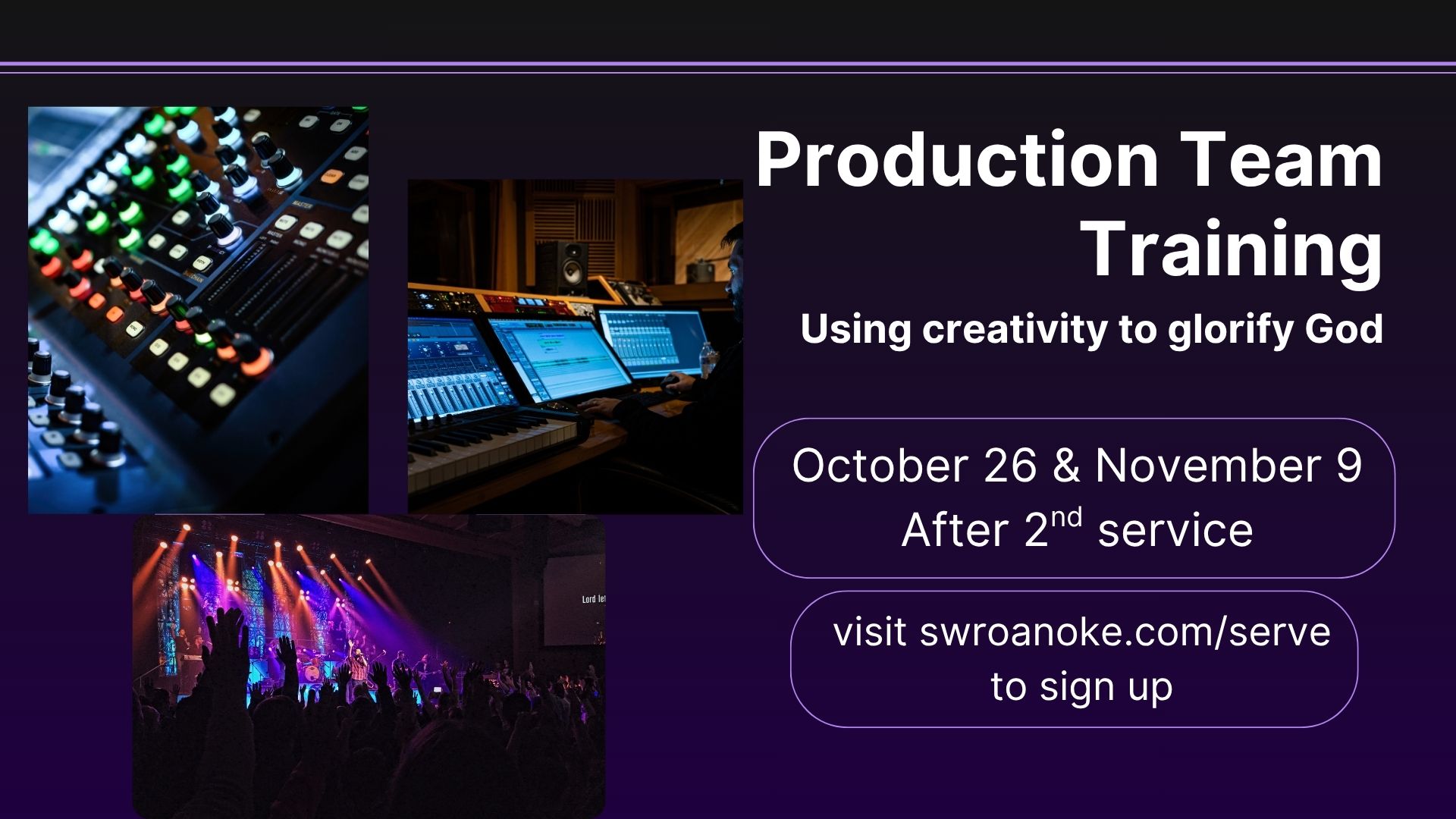 Black and Purple Clean Simple Music Production Presentation